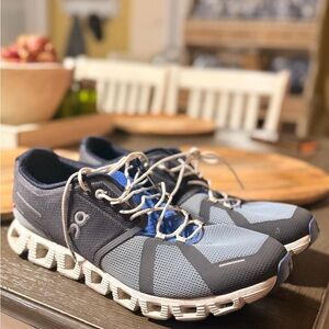 Blue & Gray OnCloud Tennis Shoes